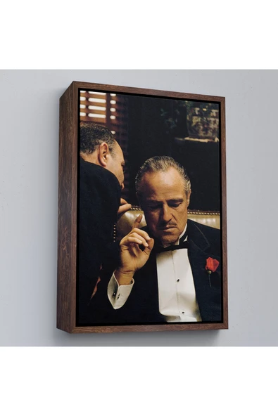 Trezon Ahşap Çerçeveli Godfather Film Tablo-7704 ürün görseli 1