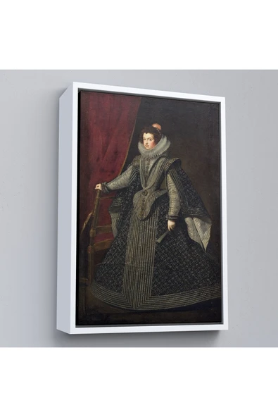 Trezon Ahşap Çerçeveli Bourbonlu Isabella Kral Philip Iv'Ün İlk Kraliçesi Tablo-7334 ürün görseli 1