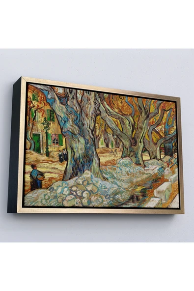 Trezon Ahşap Çerçeveli Vincent Van Gogh Sokak Emekçileri Tablo-7167 ürün görseli 1