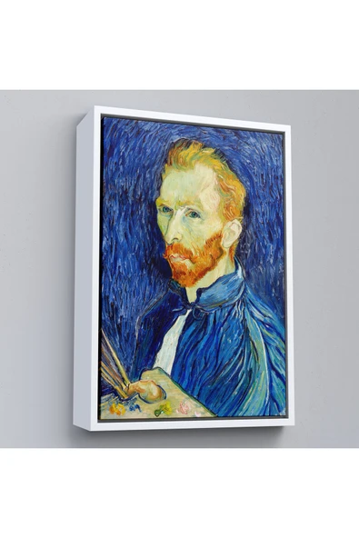 Trezon Ahşap Çerçeveli Vincent Van Gogh - Otoportre Tablo-7456 ürün görseli 1