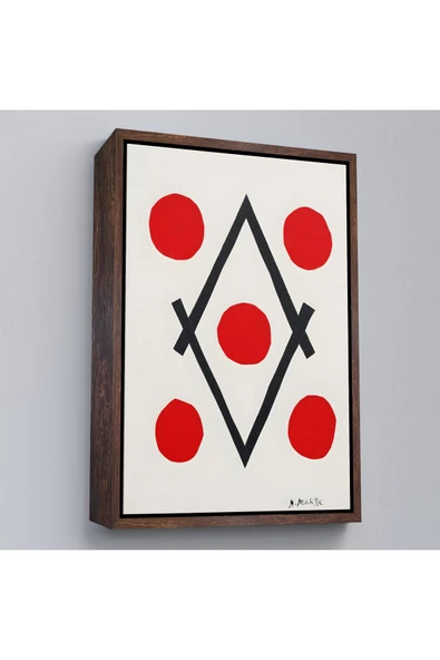 Trezon Ahşap Çerçeveli Henri Matisse - Elmas Tablosu - Losange-7322 ürün görseli 1