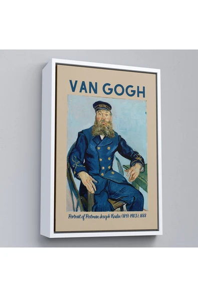 Trezon Ahşap Çerçeveli Vincent Van Gogh – Postacı Joseph Roulin’İn Portresi Tablo-8051 ürün görseli 1