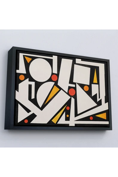 Trezon Ahşap Çerçeveli Auguste Herbin - Neige Tablo-7104 ürün görseli 1