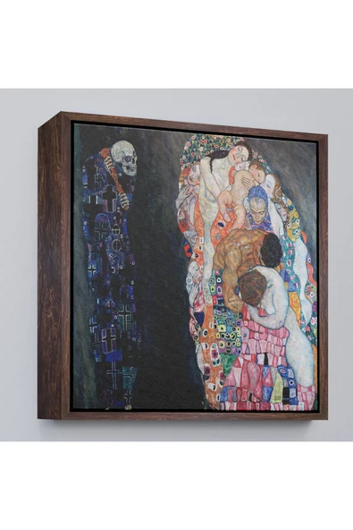 Trezon Ahşap Çerçeveli Gustav Klimt – Ölüm Ve Yaşam Tablosu-8341 ürün görseli 1