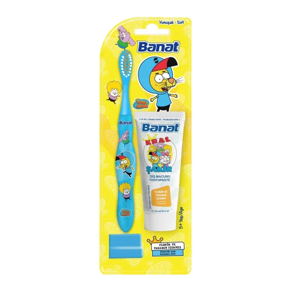 Banat Kral Şakir Diş Fırçası + Diş Macunu 25 ml ürün görseli 1