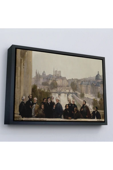 Trezon Ahşap Çerçeveli Henri Gervex - Yüzyılın Panoraması Rousseau Tablo-7095 ürün görseli 1