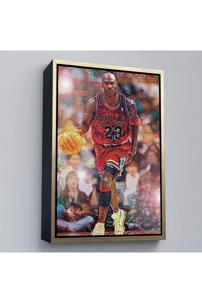 Trezon Ahşap Çerçeveli Michael Jordan Tablo-7781 - Resim 2