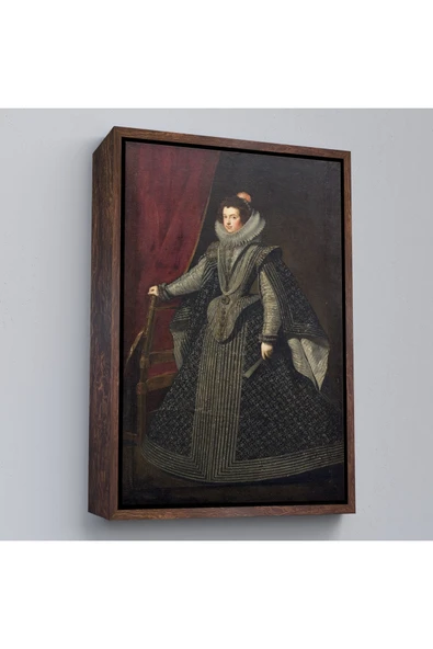 Trezon Ahşap Çerçeveli Bourbonlu Isabella Kral Philip Iv'Ün İlk Kraliçesi Tablo-7334 ürün görseli 1