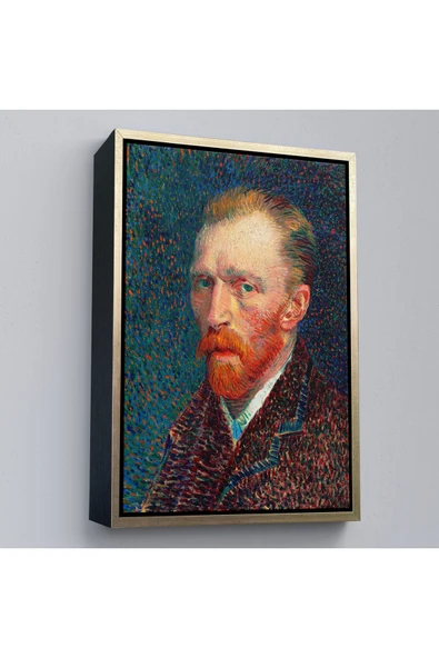 Trezon Ahşap Çerçeveli Vincent Van Gogh - Otoportre Tablo-7453 ürün görseli 1