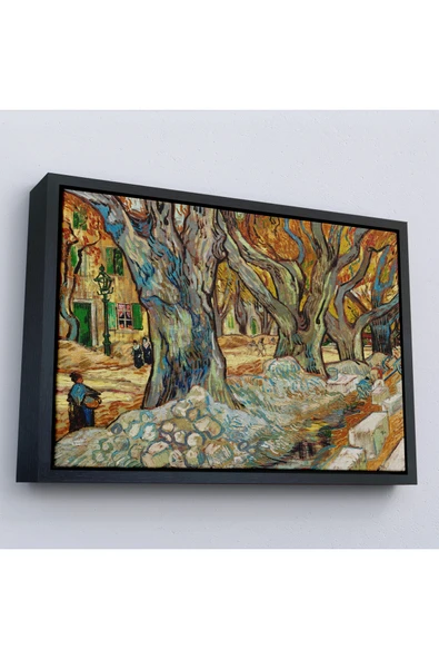 Trezon Ahşap Çerçeveli Vincent Van Gogh Sokak Emekçileri Tablo-7167 ürün görseli 1