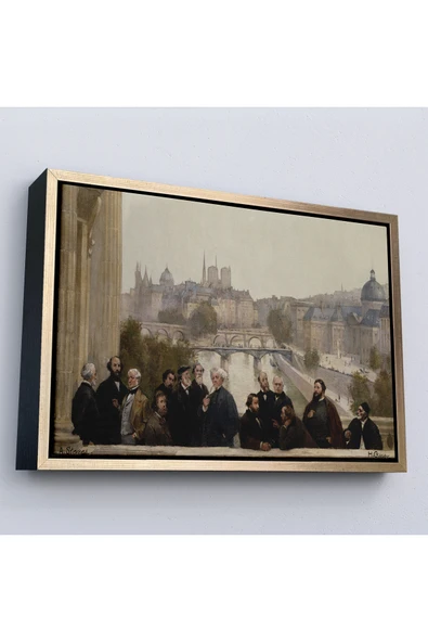 Trezon Ahşap Çerçeveli Henri Gervex - Yüzyılın Panoraması Rousseau Tablo-7095 ürün görseli 1