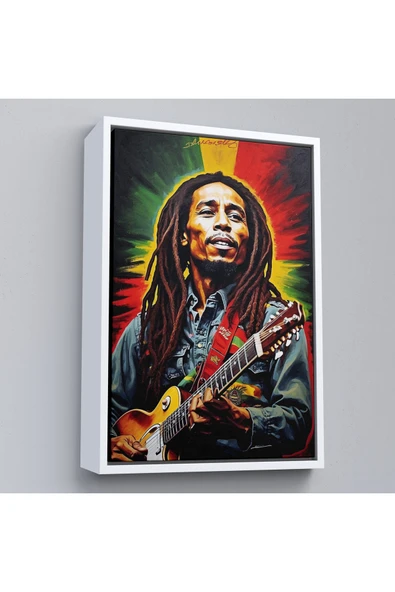 Trezon Ahşap Çerçeveli Bob Marley Tablosu-7863 - Resim 4