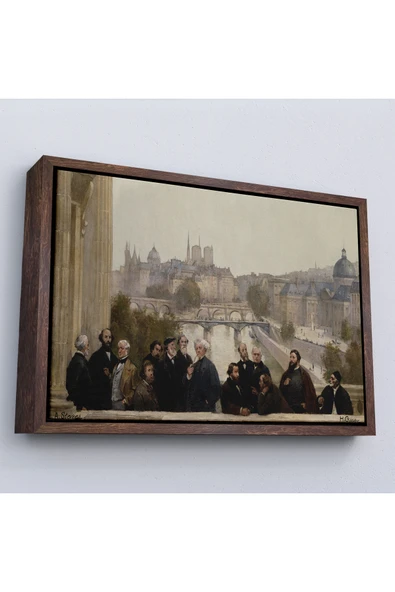 Trezon Ahşap Çerçeveli Henri Gervex - Yüzyılın Panoraması Rousseau Tablo-7095 ürün görseli 1