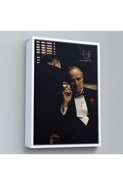 Trezon Ahşap Çerçeveli Godfather Film Tablo-7674 ürün görseli 1
