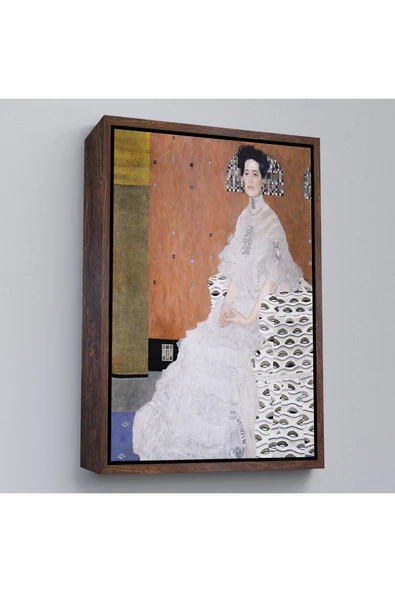 Trezon Ahşap Çerçeveli Gustav Klimt Fritza Riedler'İn Portresi Tablo-7340 ürün görseli 1