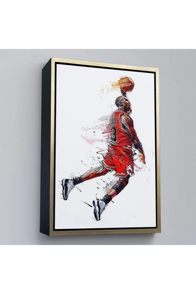 Trezon Ahşap Çerçeveli Michael Jordan Tablo-7787 ürün görseli 1