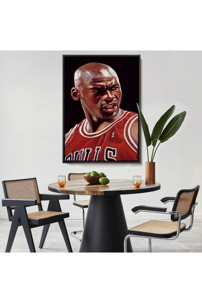 Trezon Ahşap Çerçeveli Michael Jordan Tablo-7928 - Resim 8