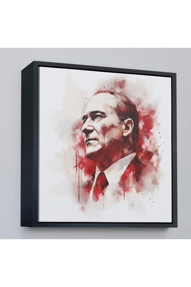 Trezon Ahşap Çerçeveli Atatürk Tablosu-8332 ürün görseli 1