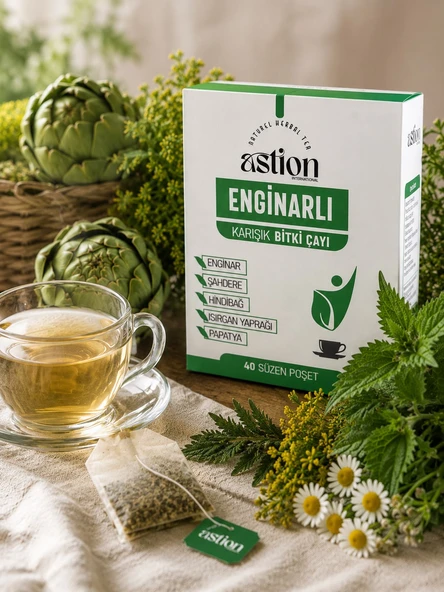 ASTİON INTERNATIONAL ENGİNARLI KARIŞIK BİTKİ ÇAYI 40 SÜZEN POŞET ürün görseli 1