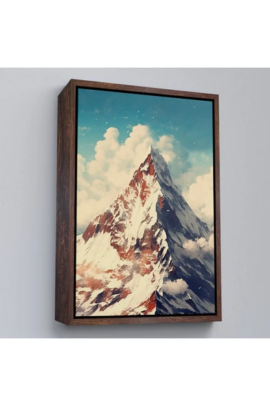 Trezon Ahşap Çerçeveli Everest Dağı Tablo-7604 ürün görseli 1