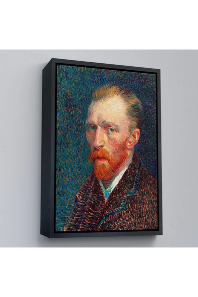 Trezon Ahşap Çerçeveli Vincent Van Gogh - Otoportre Tablo-7453 ürün görseli 1