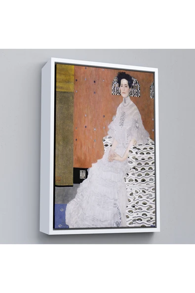 Trezon Ahşap Çerçeveli Gustav Klimt Fritza Riedler'İn Portresi Tablo-7340 ürün görseli 1
