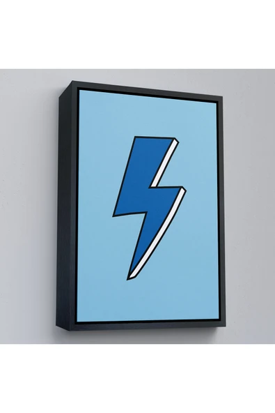 Trezon Ahşap Çerçeveli Elektirik Enerji Simge Tablo-8052 ürün görseli 1