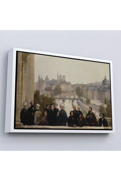 Trezon Ahşap Çerçeveli Henri Gervex - Yüzyılın Panoraması Rousseau Tablo-7095 ürün görseli 1