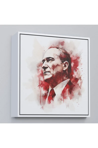 Trezon Ahşap Çerçeveli Atatürk Tablosu-8332 ürün görseli 1