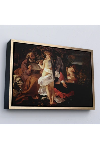 Trezon Ahşap Çerçeveli Caravaggio - Mısır'A Uçuşta Dinlenin Tablo - Rest On The Flight İnto Egypt-7119 ürün görseli 1