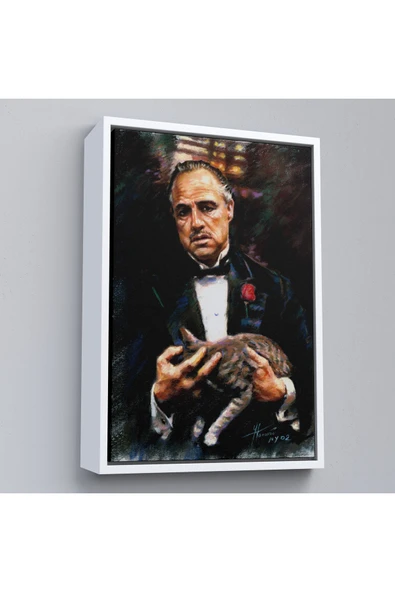 Trezon Ahşap Çerçeveli Godfather Mafya Film Tablo-7763 ürün görseli 1
