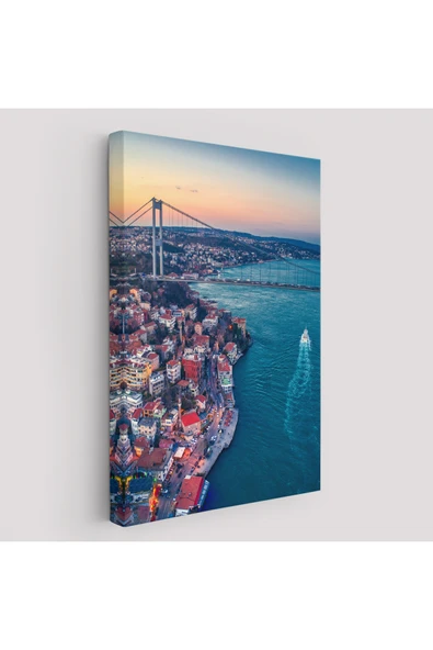 Trezon Boğaziçi Kuş Bakışı Dekoratif Kanvas Tablo-5971 ürün görseli 1