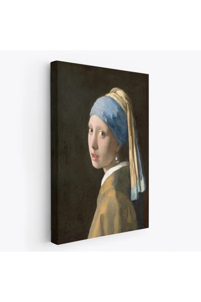 Trezon İnci Küpeli Kız Kanvas Tablo, Ressam Johannes Vermeer -4969 ürün görseli 1