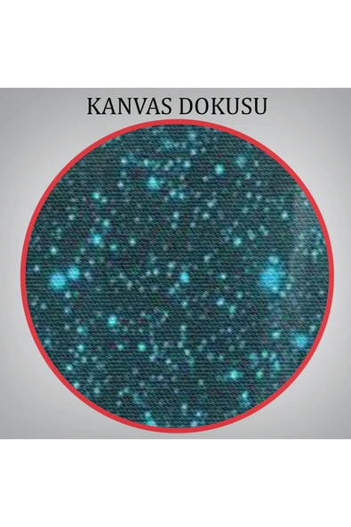 Trezon Geyiğin Gece Ormandaki Silüeti Duvar Tablosu-6369 - Resim 6