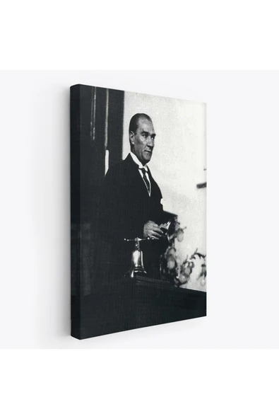 Trezon Atatürk Portre Tablosu Mustafa Kemal Atatürk Dikdörtgen Dekoratif Kanvas Tablo-FY-148 ürün görseli 1