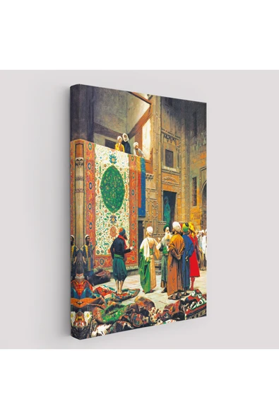 Trezon Jean Leon Gerome Halı Tüccarı Duvar Tablosu-6452 ürün görseli 1