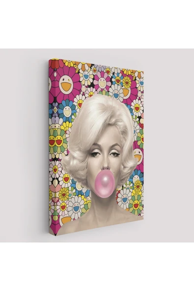 Trezon Marilyn Monroe Pembe Balon Duvar Tablosu-6217 ürün görseli 1