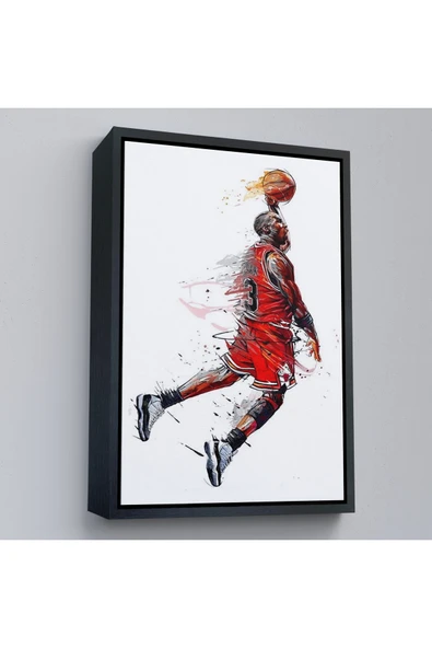 Trezon Ahşap Çerçeveli Michael Jordan Tablo-7787 - Resim 4