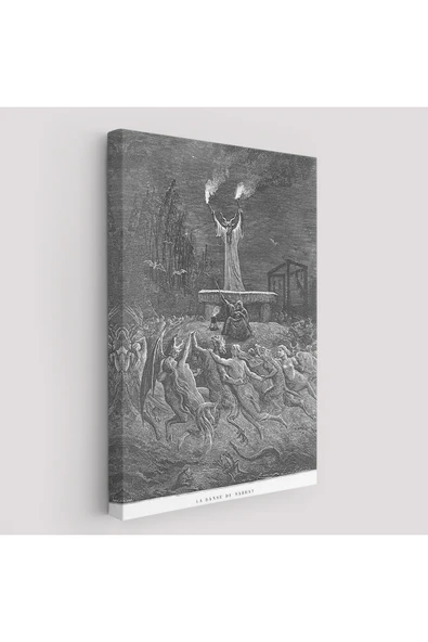 Trezon Şabat Dansı Duvar Tablosu, Gustave Dore-6174 ürün görseli 1