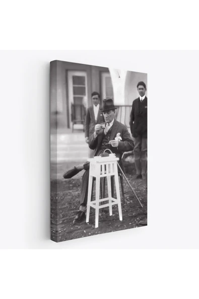 Trezon Atatürk Portre Tablosu Mustafa Kemal Atatürk Dikdörtgen Dekoratif Kanvas Tablo-EZ-124 ürün görseli 1