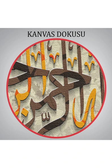 Trezon İslami Dini Kanvas Duvar Tablosu-3269 - Resim 6