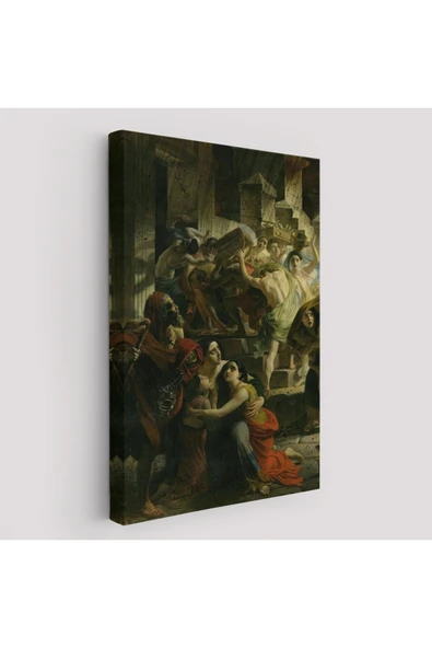 Trezon Pompeii'nin Son Günü Karl Pavlovich Bryullov Kanvas Tablo-6362 ürün görseli 1