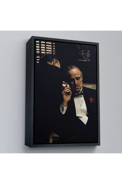 Trezon Ahşap Çerçeveli Godfather Film Tablo-7674 ürün görseli 1