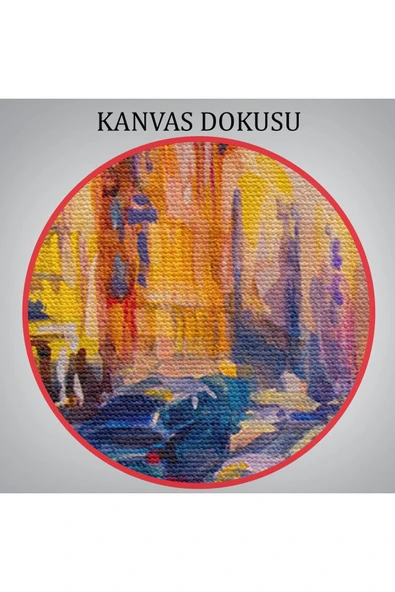 Trezon Şehir Trafiği Kanvas Tablo-5901 - Resim 6