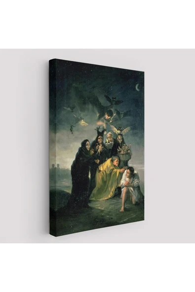 Trezon Madrid İspanya Lázaro Galdiano Müzesindeki Francisco Goya⁣'nın Büyü Tablosu-6252 ürün görseli 1