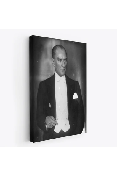 Trezon Atatürk Portre Tablosu Mustafa Kemal Atatürk Dikdörtgen Dekoratif Kanvas Tablo-FÖ-139 ürün görseli 1