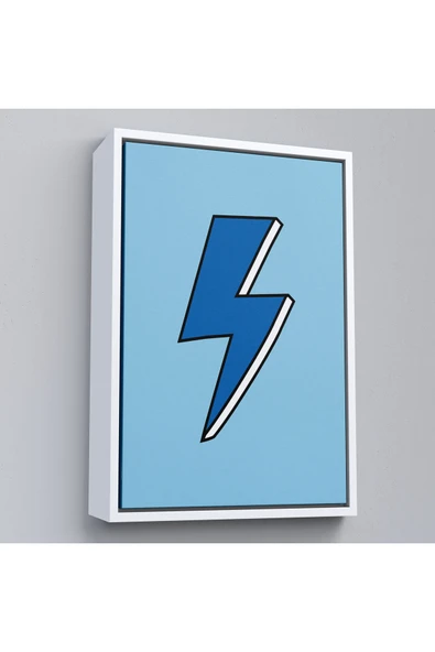 Trezon Ahşap Çerçeveli Elektirik Enerji Simge Tablo-8052 ürün görseli 1
