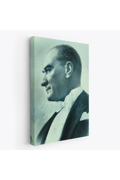 Trezon Atatürk Portre Tablosu Mustafa Kemal Atatürk Dikdörtgen Dekoratif Kanvas Tablo-DI-86 ürün görseli 1