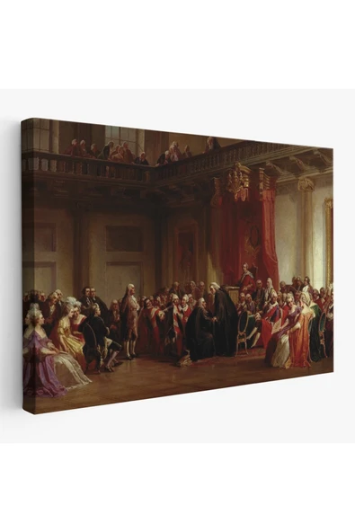 Trezon Benjamin Franklin Danışma Meclisi Huzuruna Çıkıyor Tablosu-6542 ürün görseli 1