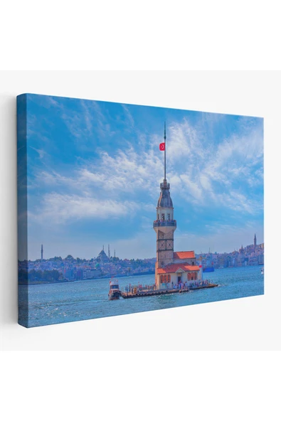 Trezon Kız Kulesi Dekoratif Kanvas Tablo-6513 ürün görseli 1